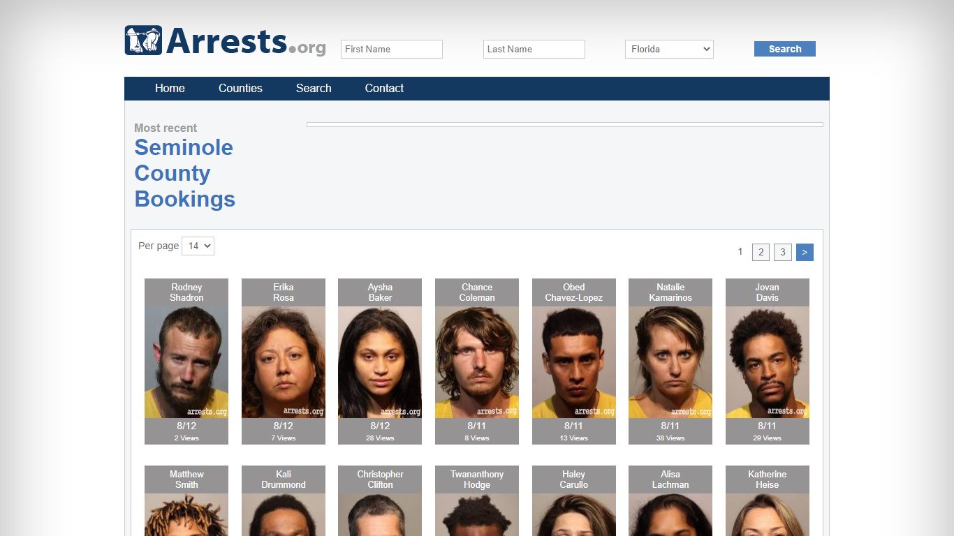 Seminole County Arrests and Inmate Search